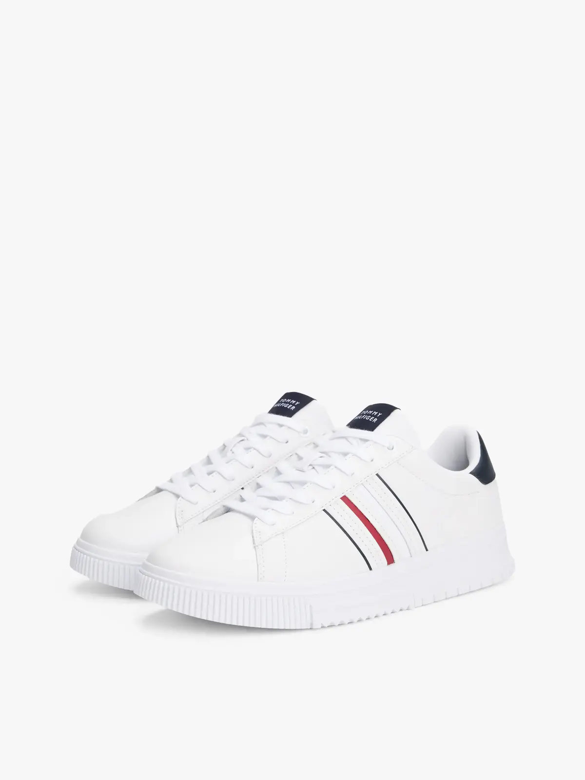 Tommy Hilfiger MODERN CUPSOLE STRIP, YBS Beyaz Erkek Spor Ayakkabı & Sneaker