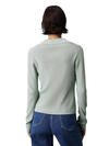 Calvin Klein V-NECK RAYON SWEATER, PCY Yeşil Kadın Kazak