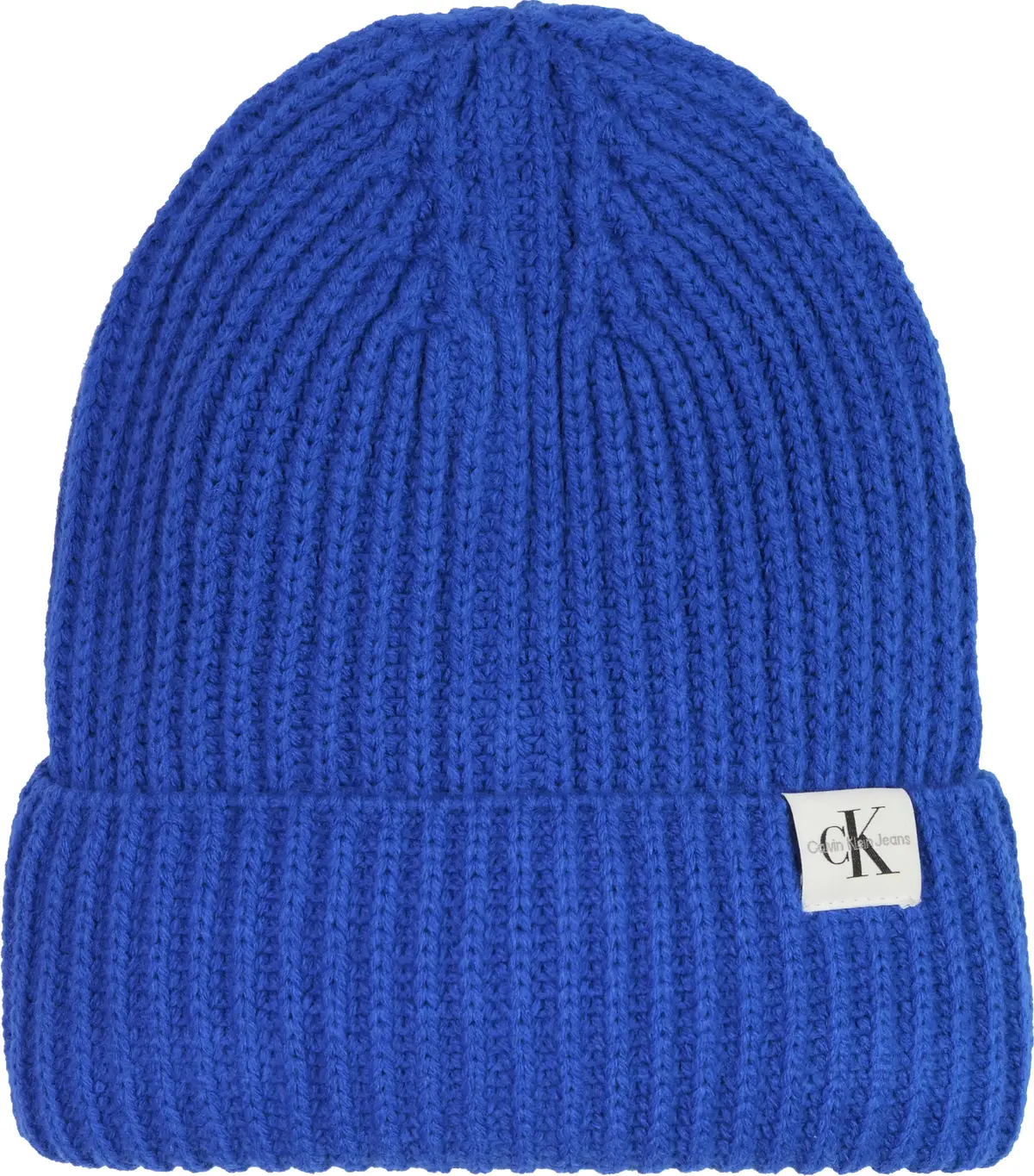 Calvin Klein MONOGRAM RIB BEANIE Erkek Mavi Bere