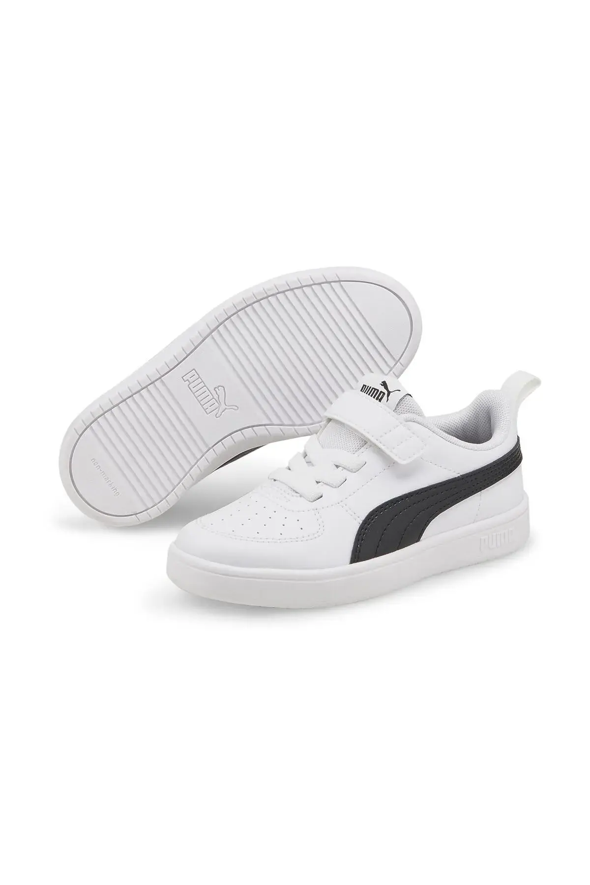 Puma Rickie AC PS - Beyaz Çocuk/Unisex Günlük Spor Ayakkabı