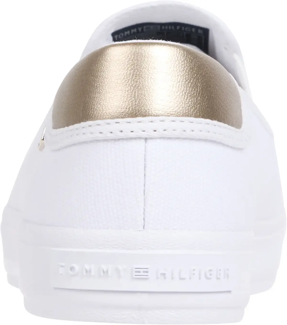 Tommy Hilfiger VULC CANVAS SLIP-ON, YBS Beyaz Kadın Spor Ayakkabı & Sneaker