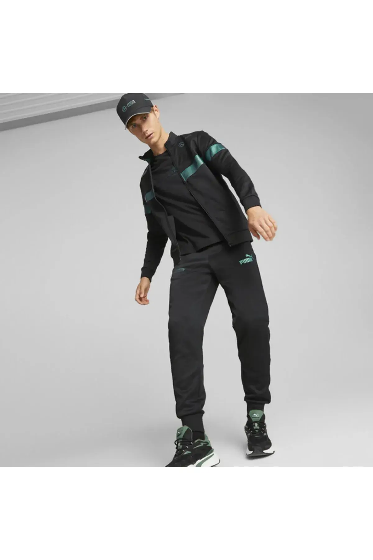 Puma Mapf1 Metal Energy Jacket Siyah Erkek Track Jacket