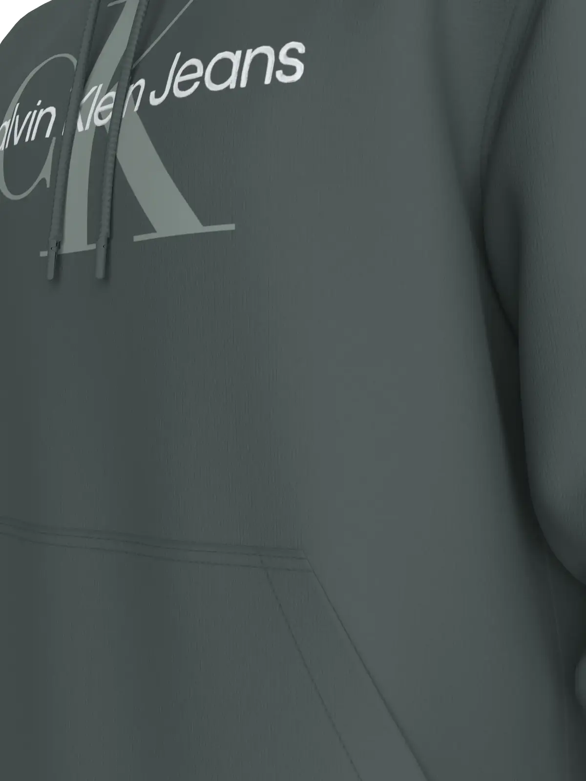 Calvin Klein SEASONAL MONOLOGO RE Erkek Yeşil Sweatshirt