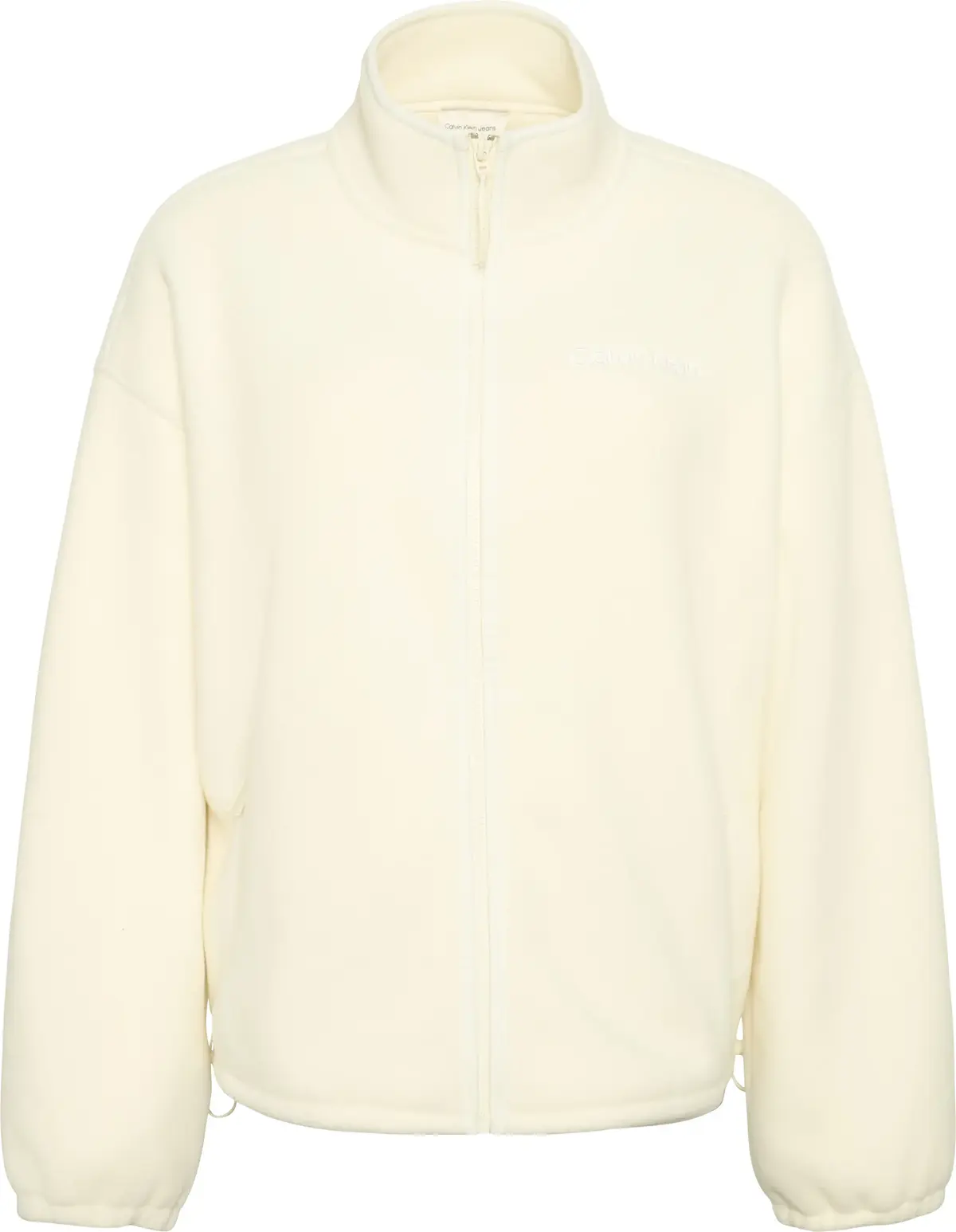 Calvin Klein LS POLAR FLEECE FZ JACKET Kadın Krem Ceket