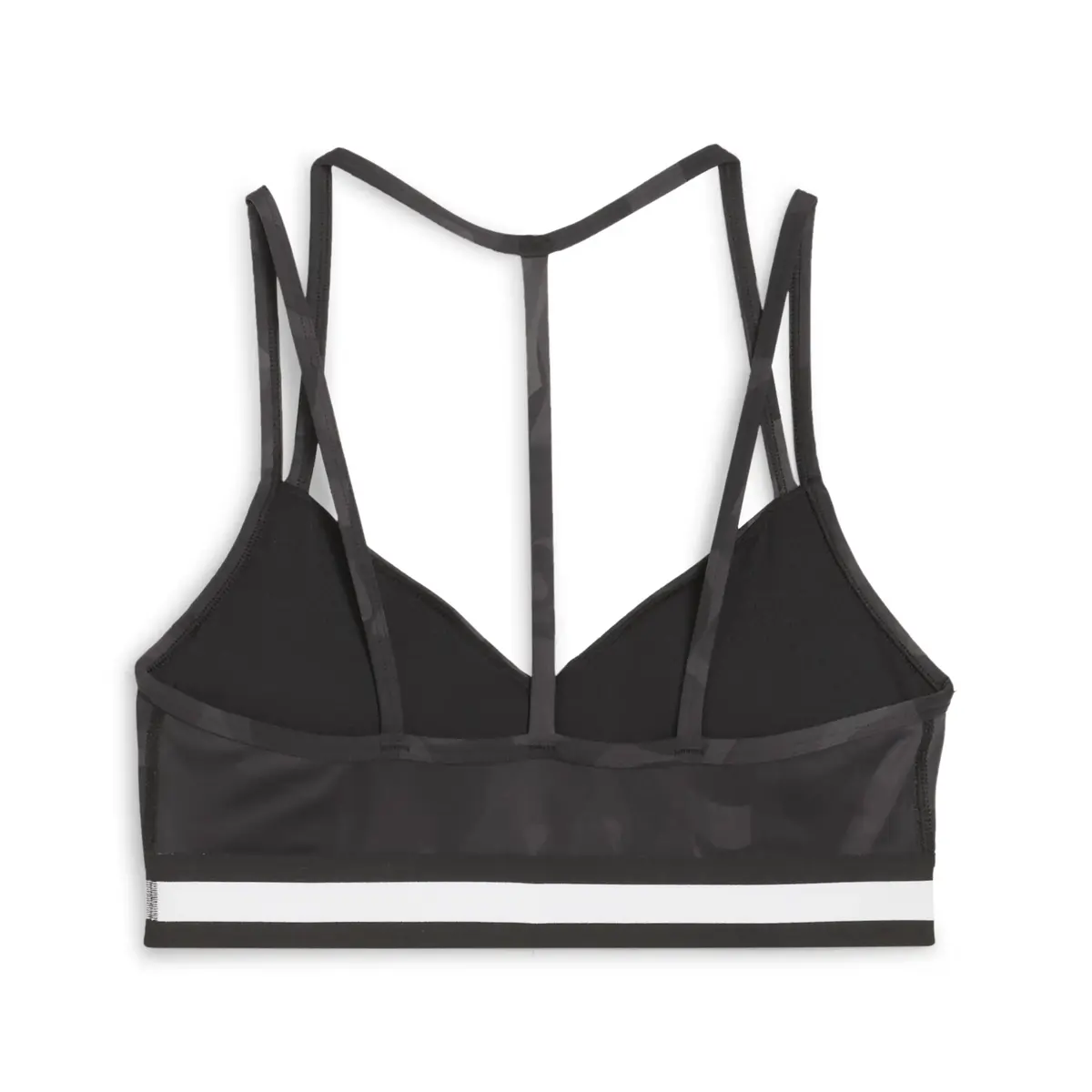 Puma FLORAL RIBBON BRA - LOW Siyah Kadın Sporcu Sütyeni