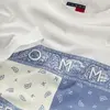 Tommy Hilfiger TJM RLX PAISLEY FLAG, YBL Beyaz Erkek T-Shirt & Polo