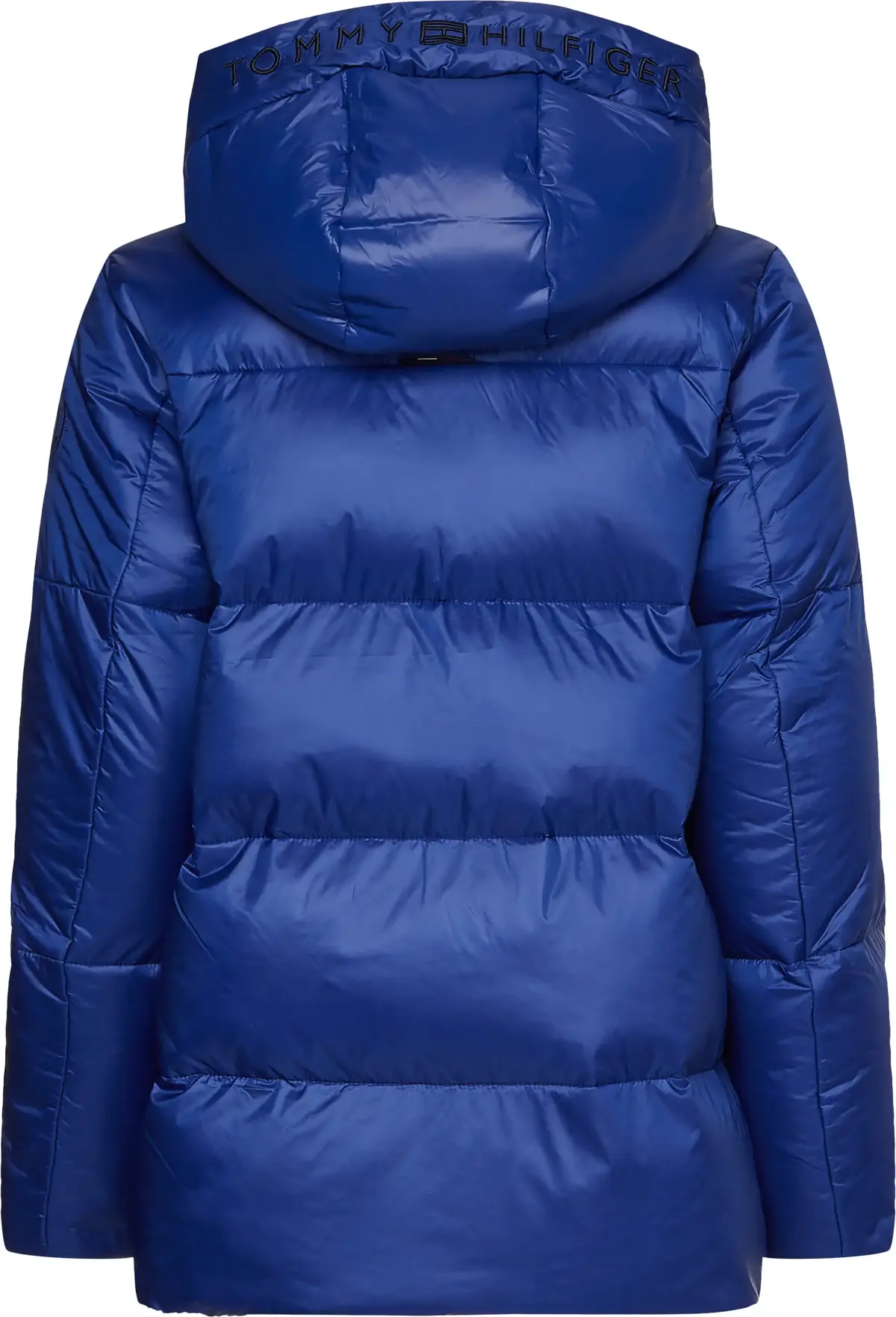 Tommy Hilfiger SORONA PADDED LOGO C Kadın Mavi Şişme Mont