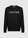 Calvin Klein COTTON LOGO SWEATSHI Erkek Siyah Sweatshirt