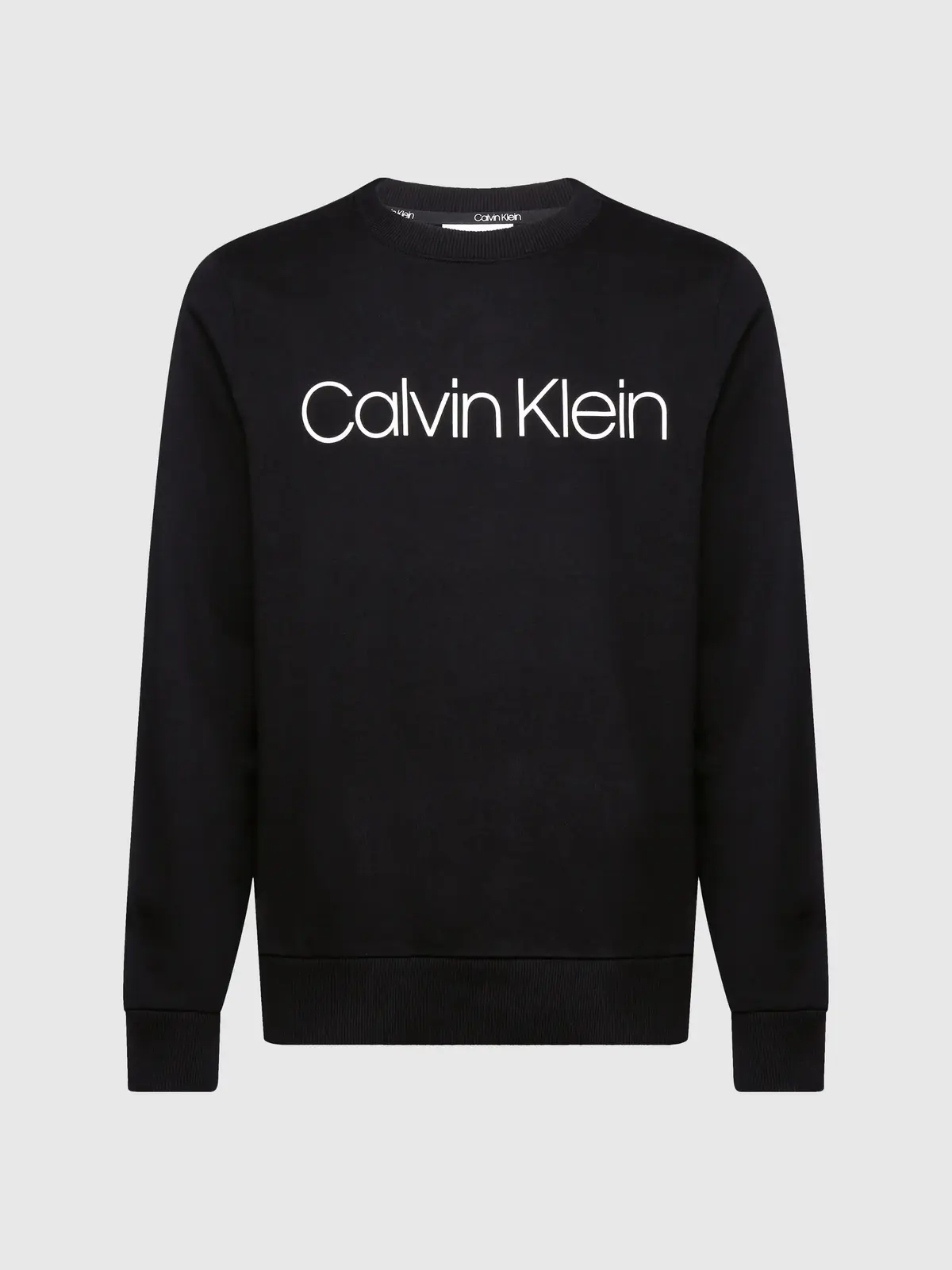 Calvin Klein COTTON LOGO SWEATSHI Erkek Siyah Sweatshirt