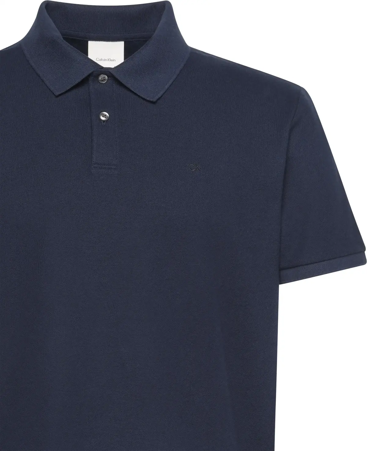 Calvin Klein SS REFINED PIQUE TIPPED CLASSIC Erkek Lacivert Polo T-Shirt