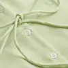 Calvin Klein COLLAR BACK TIE DRAP Kadın Yeşil Elbise