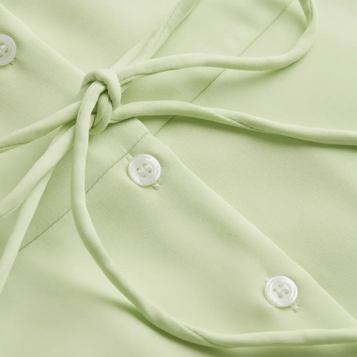 Calvin Klein COLLAR BACK TIE DRAP Kadın Yeşil Elbise