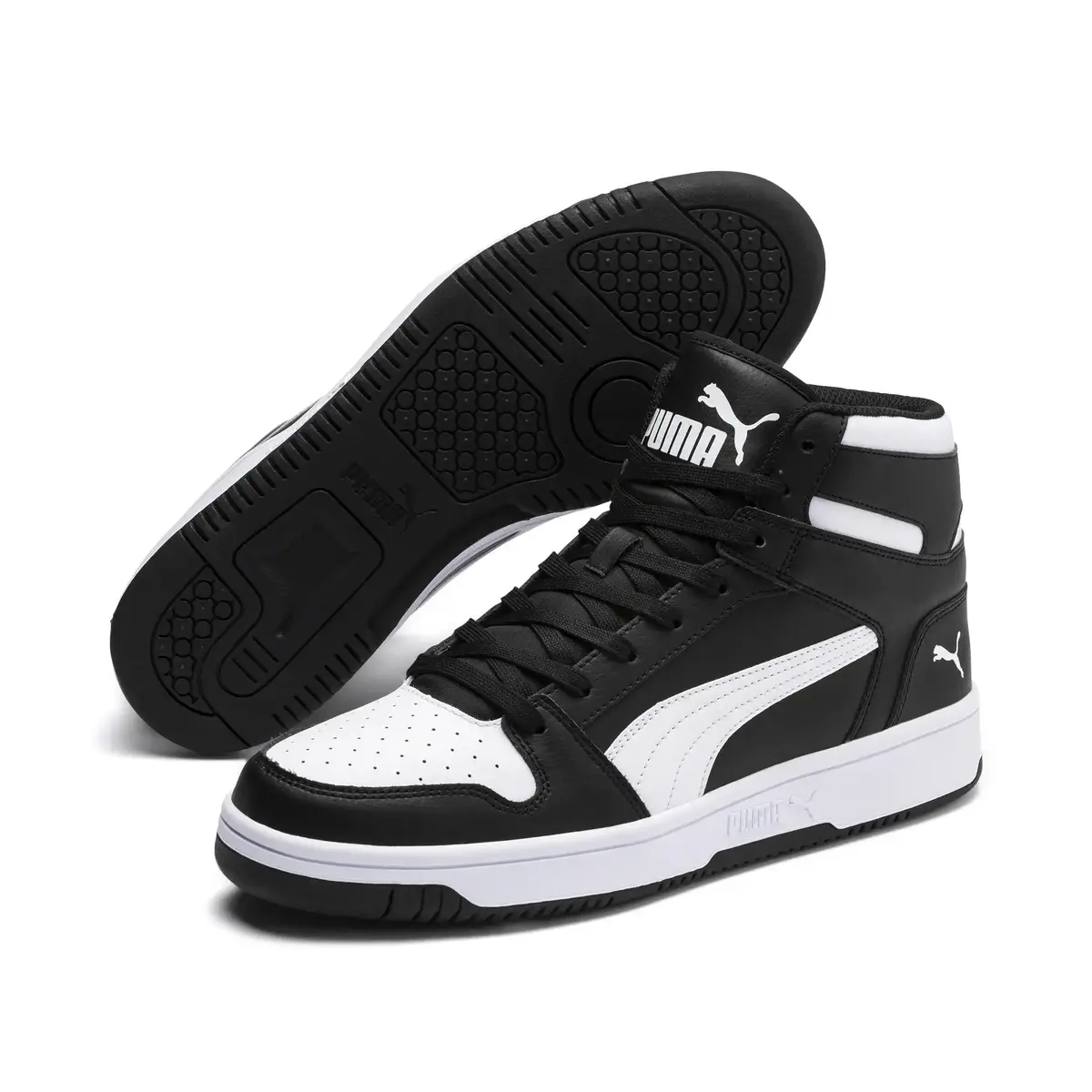 Puma Puma Rebound LayUp SL Siyah Erkek Bilekli Günlük Spor Ayakkabı