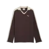 PUMA T7 Relaxed Long Sleeve Polo Kahverengi Erkek Polo