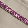Calvin Klein LOGO ELASTIC RIB LON Kadın Krem Elbise