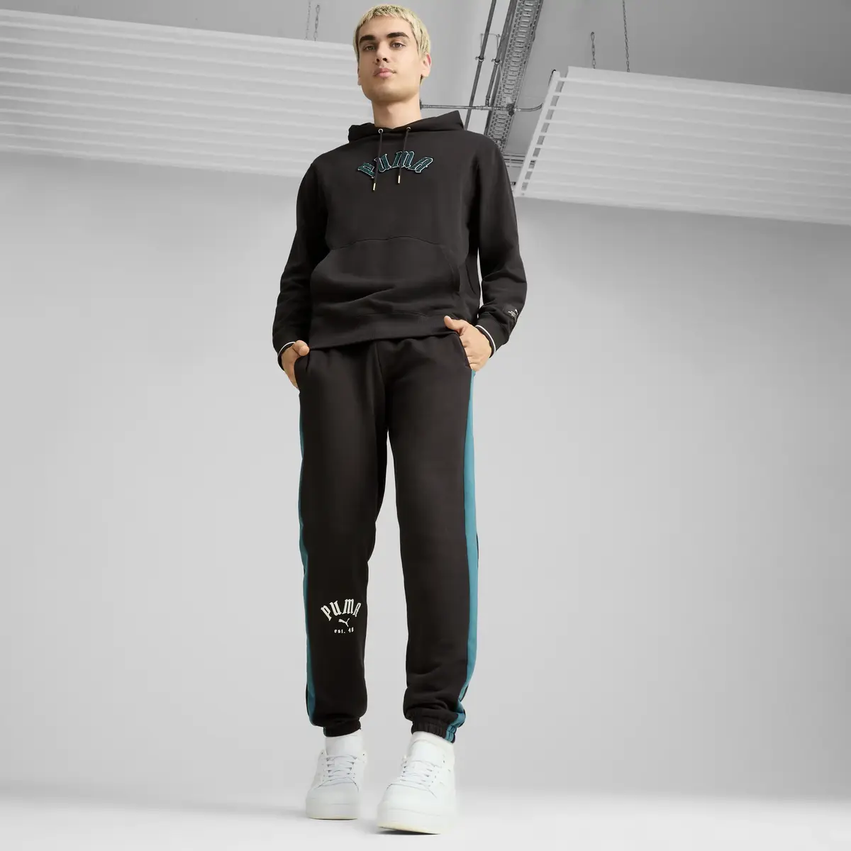 Puma T7 PLAY.PARIS. Sweatpants Siyah Erkek Eşofman Altı