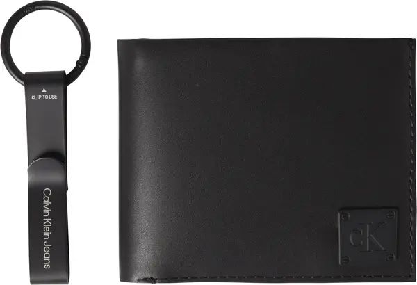 Calvin Klein BIFOLD W/COIN + DRIN Erkek Siyah Cüzdan