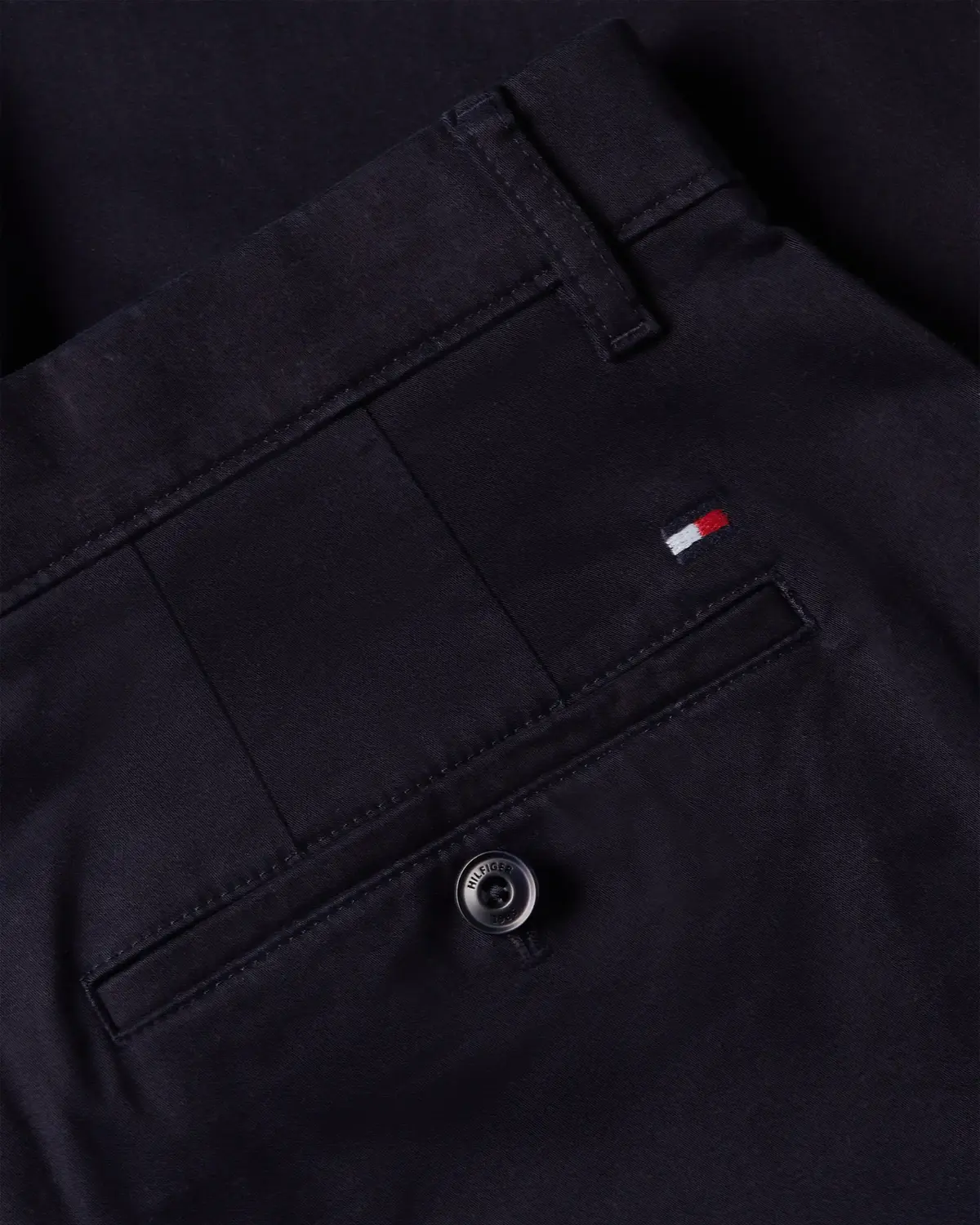 Tommy Hilfiger DENTON CHINO SATIN, DW5 Siyah Erkek Pantolon