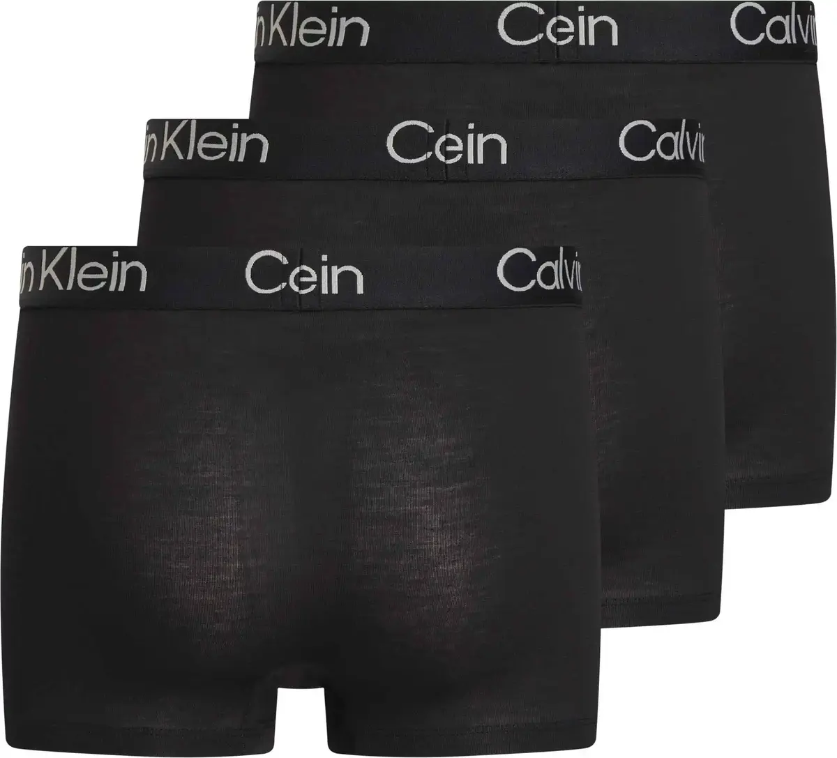 Calvin Klein TRUNK 3PK, 7V1 Siyah 3'lü Erkek Boxer