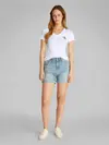 Calvin Klein 2-PACK MONOLOGO V-NE Beyaz Kadın Regular Fit Tişört