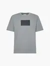 Calvin Klein TEXTURED LOGO BOX C Erkek Gri T-Shirt