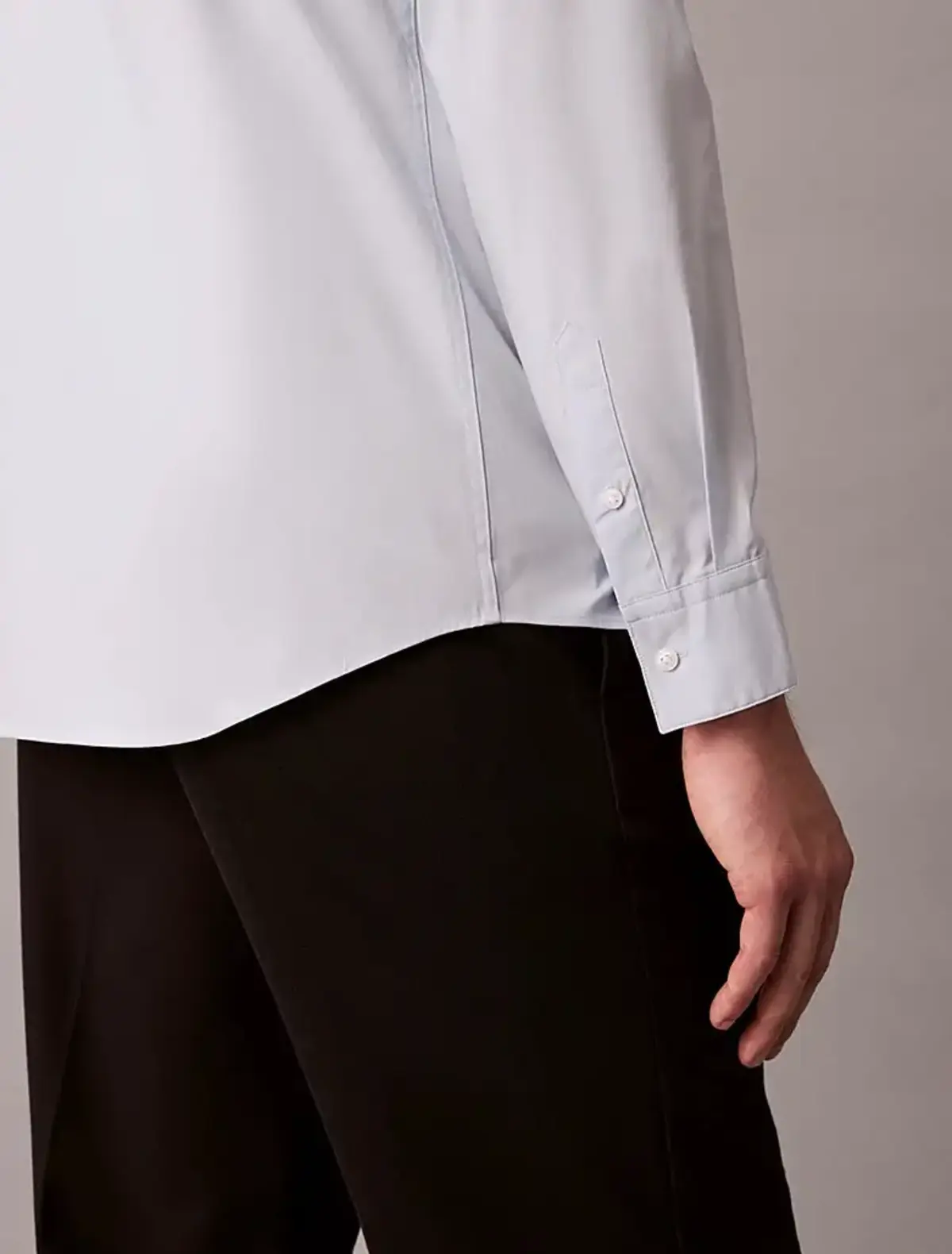 Calvin Klein LS SOLID STRETCH SLIM SHIRT Mavi Erkek Gömlek Calvin Klein LS SOLID STRETCH SLIM SHIRT Mavi Erkek Gömlek
