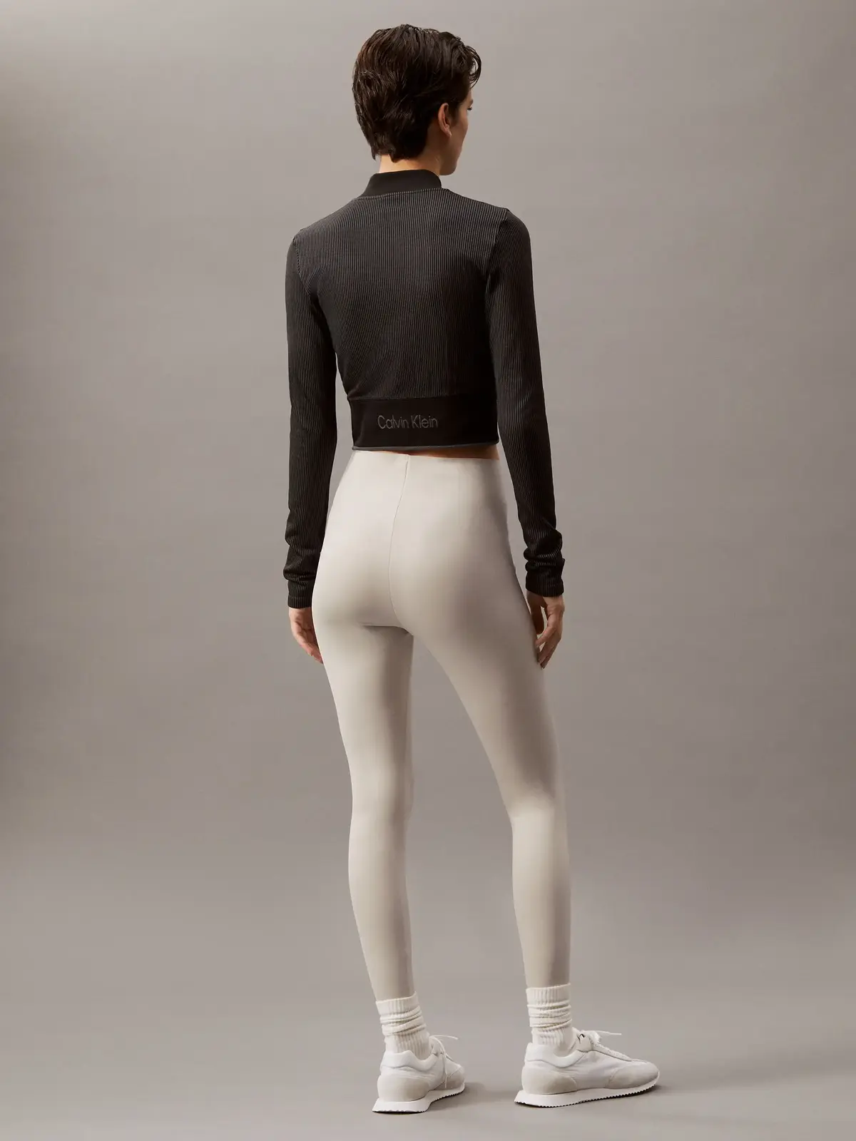 Calvin Klein WO - Seamless Jacke, UB1 Siyah Kadın Ceket