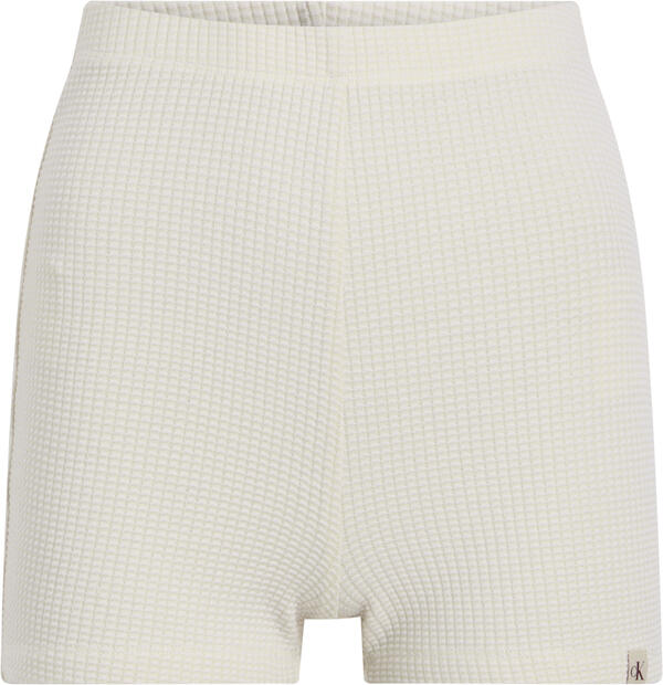 Calvin Klein WAFFLE TEXTURE SHORT, CKS Krem Kadın Tayt
