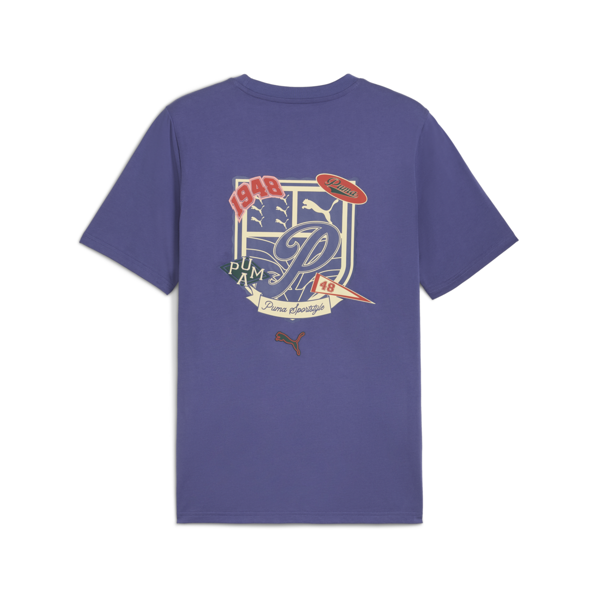 Puma WARDROBE ESS Graphic Tee Mavi Erkek T-Shirt