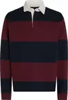 Tommy Hilfiger GIFTING RUGBY Erkek Bordo Polo Sweatshirt