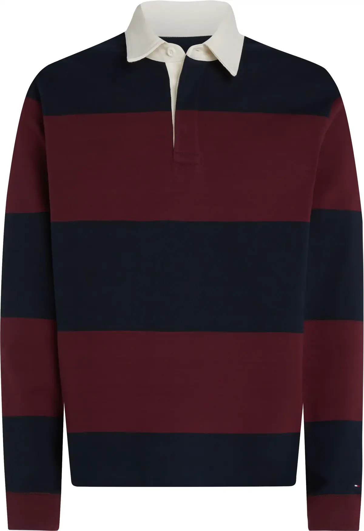 Tommy Hilfiger GIFTING RUGBY Erkek Bordo Polo Sweatshirt