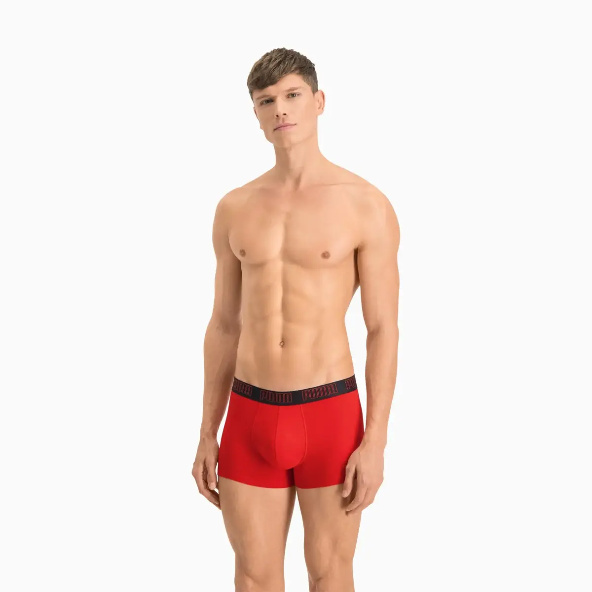 Puma PUMA BASIC TRUNK 2P red / black Kırmızı Erkek 2'li Boxer