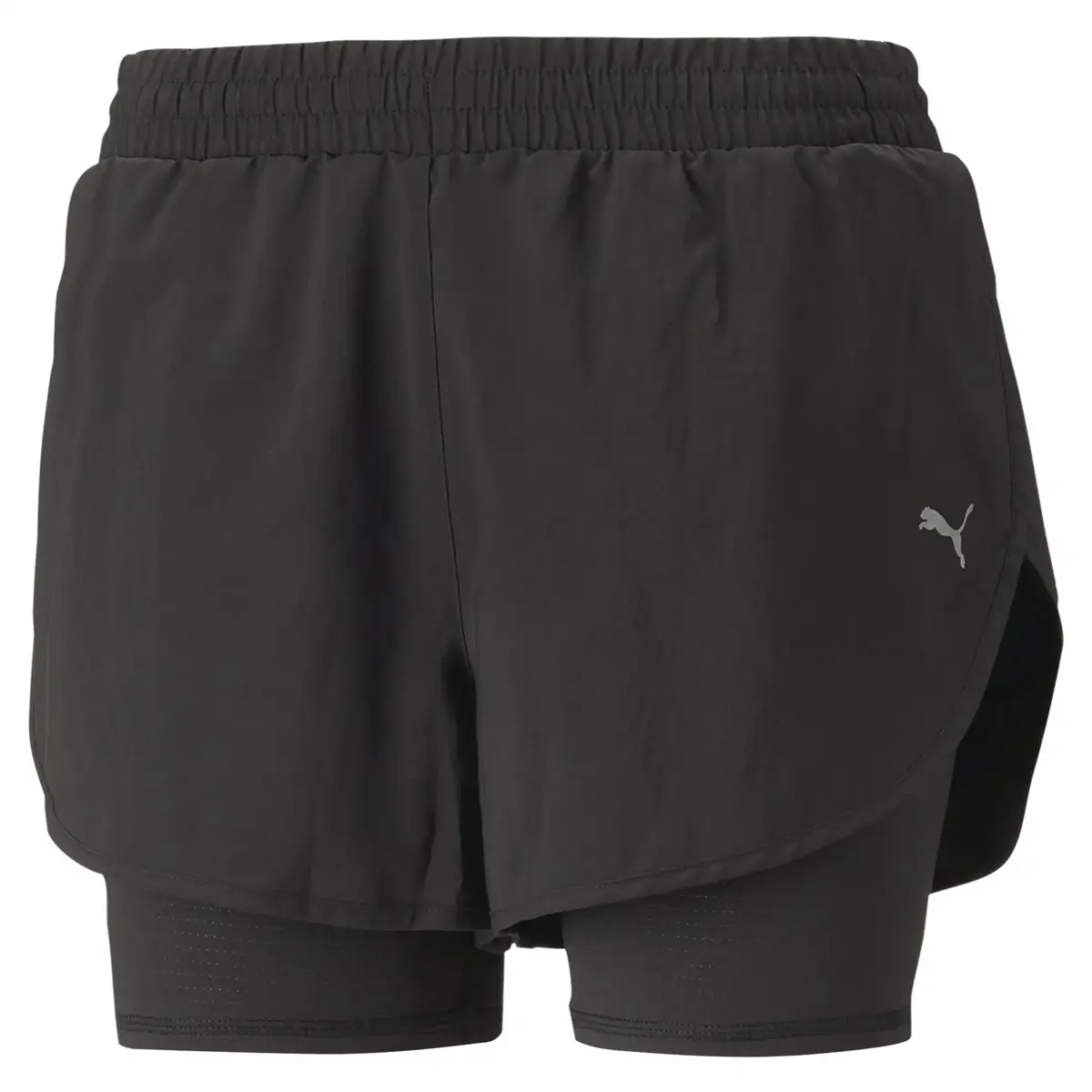 RUN FAV WOVEN 2IN1 SHORT Erkek Siyah Antrenman Şort