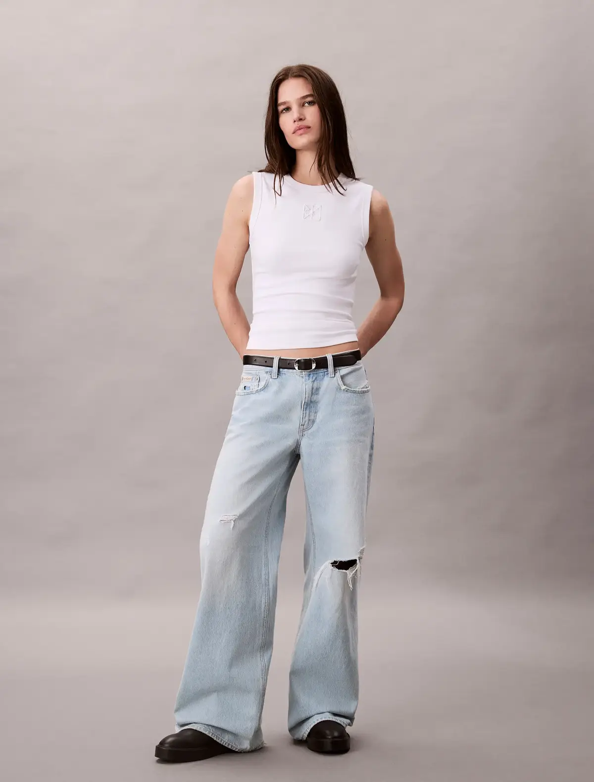 LOW RISE BAGGY LT RI, 0SK