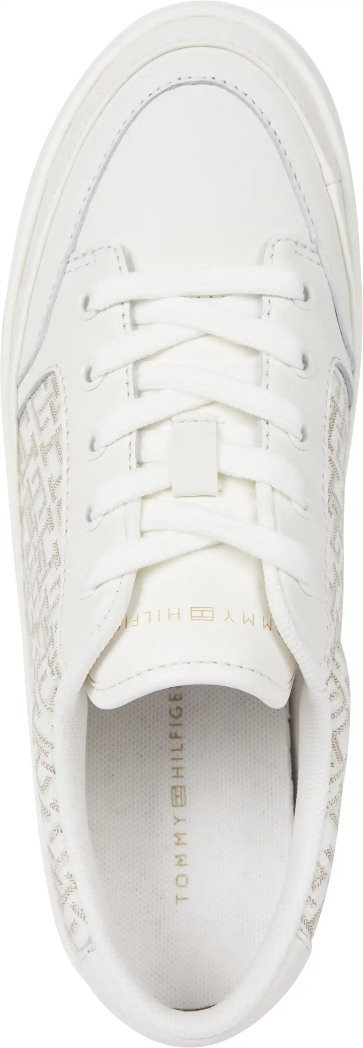 Tommy Hilfiger VULC LEATHER SNEAKER, Z00 Krem Kadın Spor Ayakkabı & Sneaker