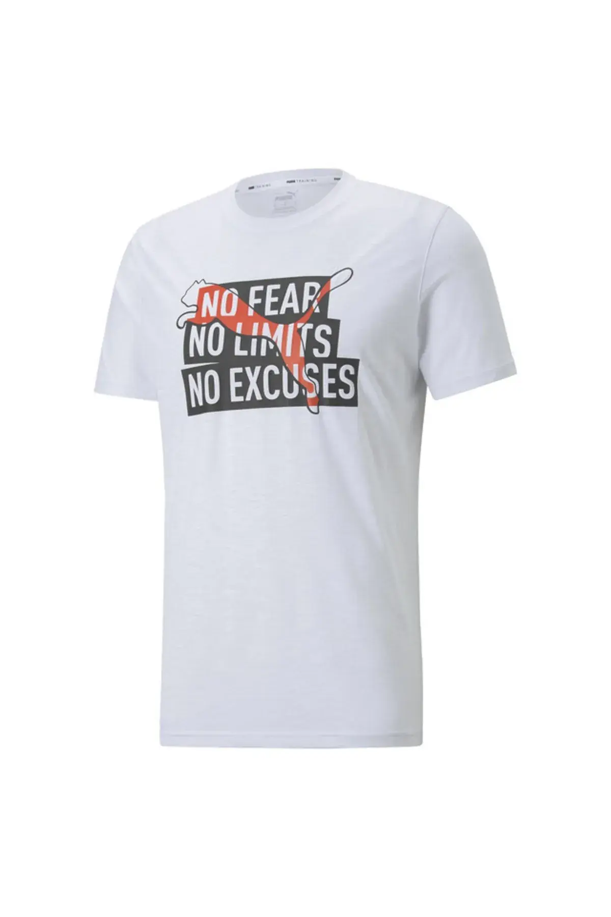Puma Performance Slogan Cat Tee Beyaz Erkek Koşu Ve Performans T-Shirt
