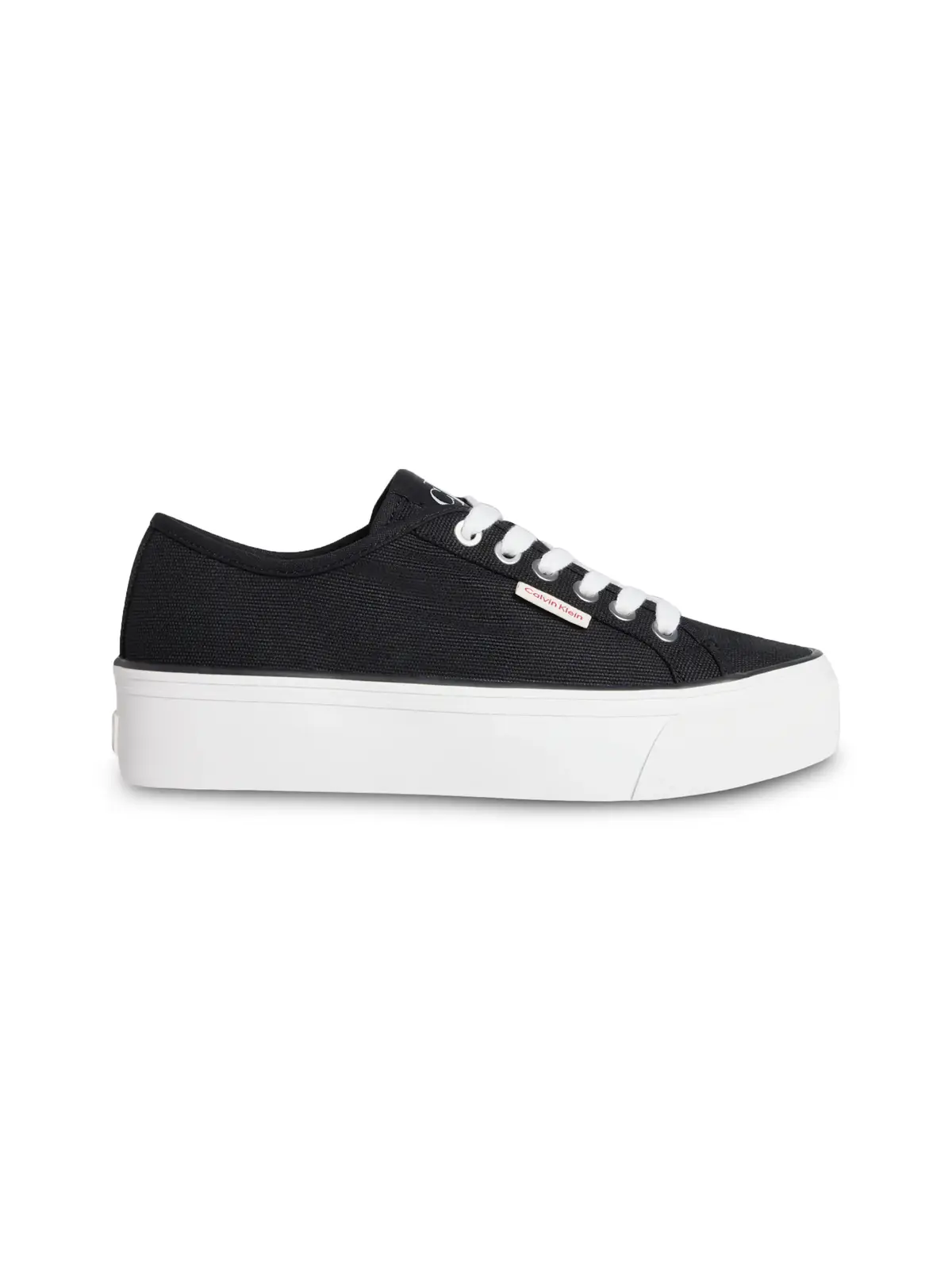 Calvin Klein VULC FLATFORM CTN LO Siyah Kadın Spor Ayakkabı & Sneaker