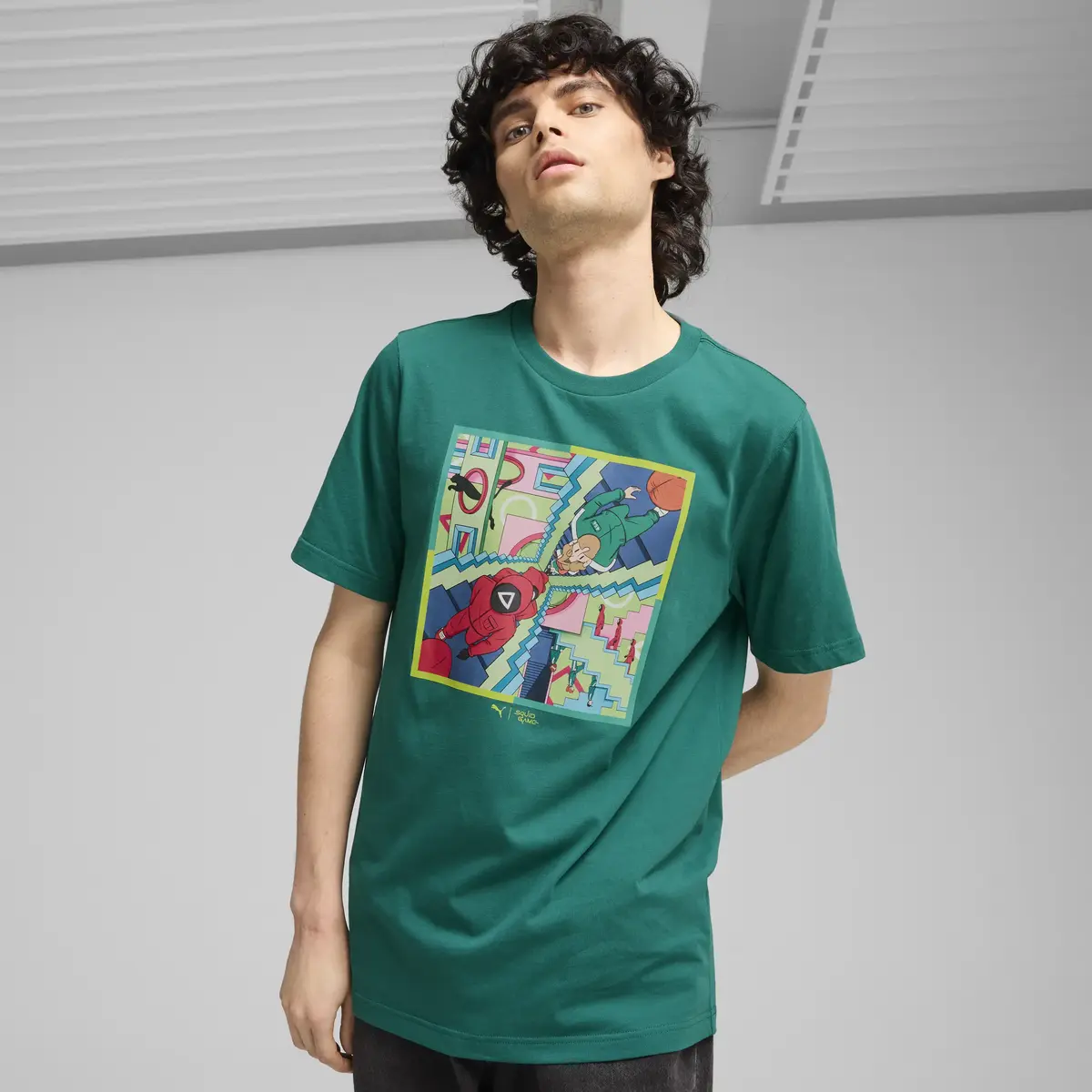 PUMA X SQUID GAME Tee Yeşil Erkek T-Shirt