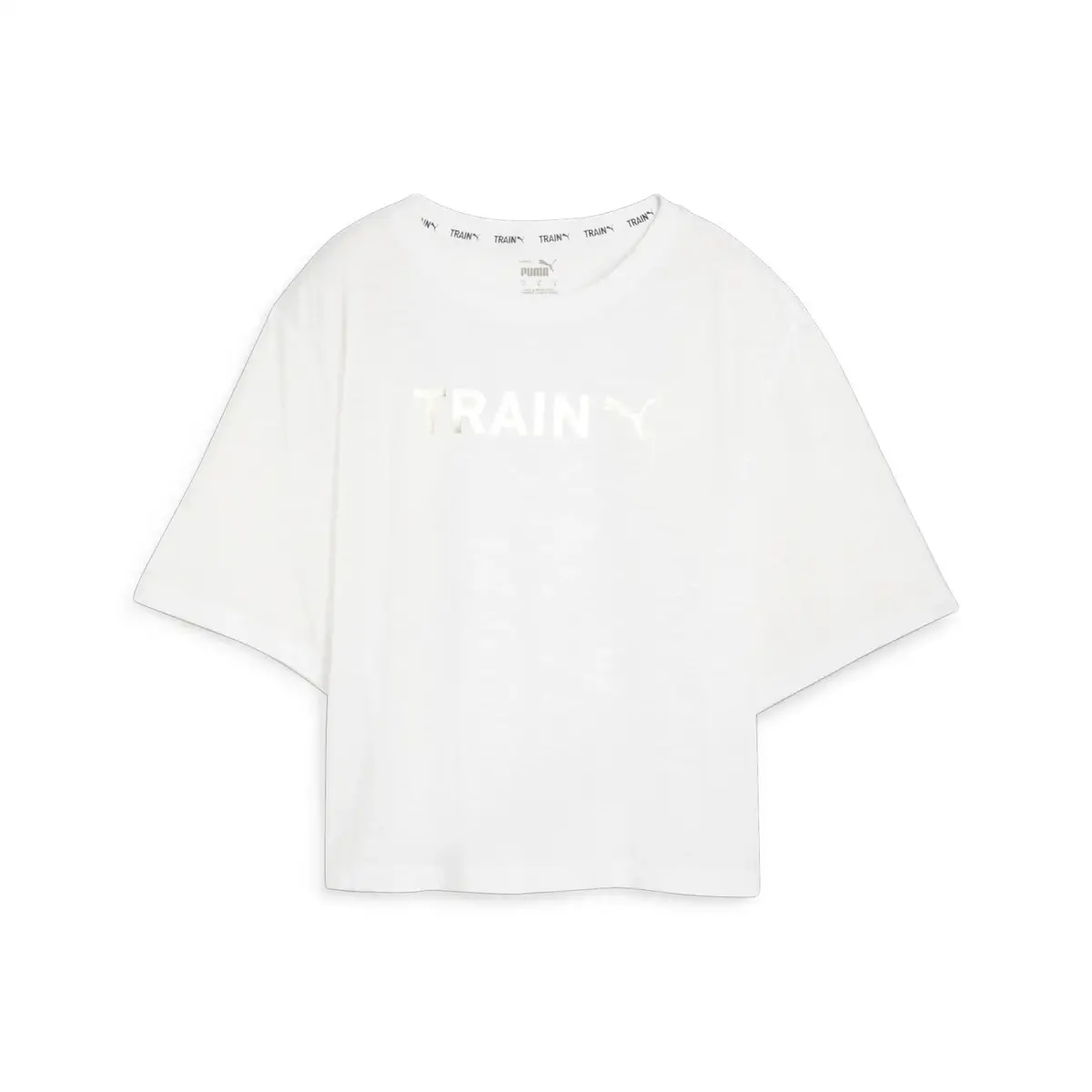 Puma WOMEN S GRAPHIC TEE TRAIN Beyaz Kadın T-Shirt