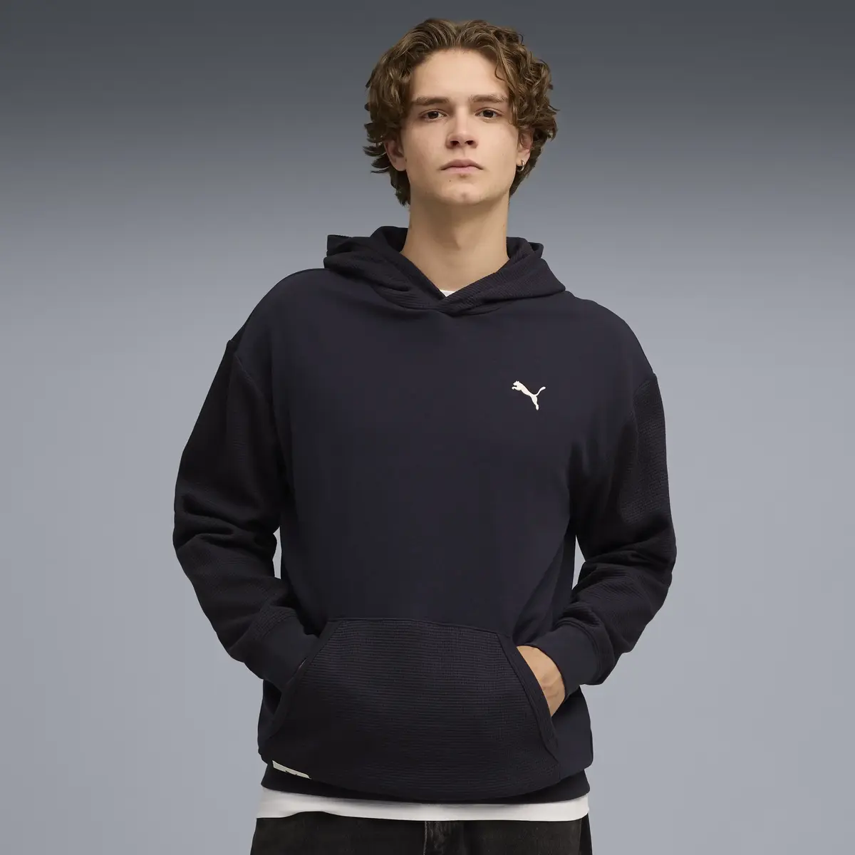 PUMA CLASS Pinnacle Hoodie Erkek Lacivert Hoodie