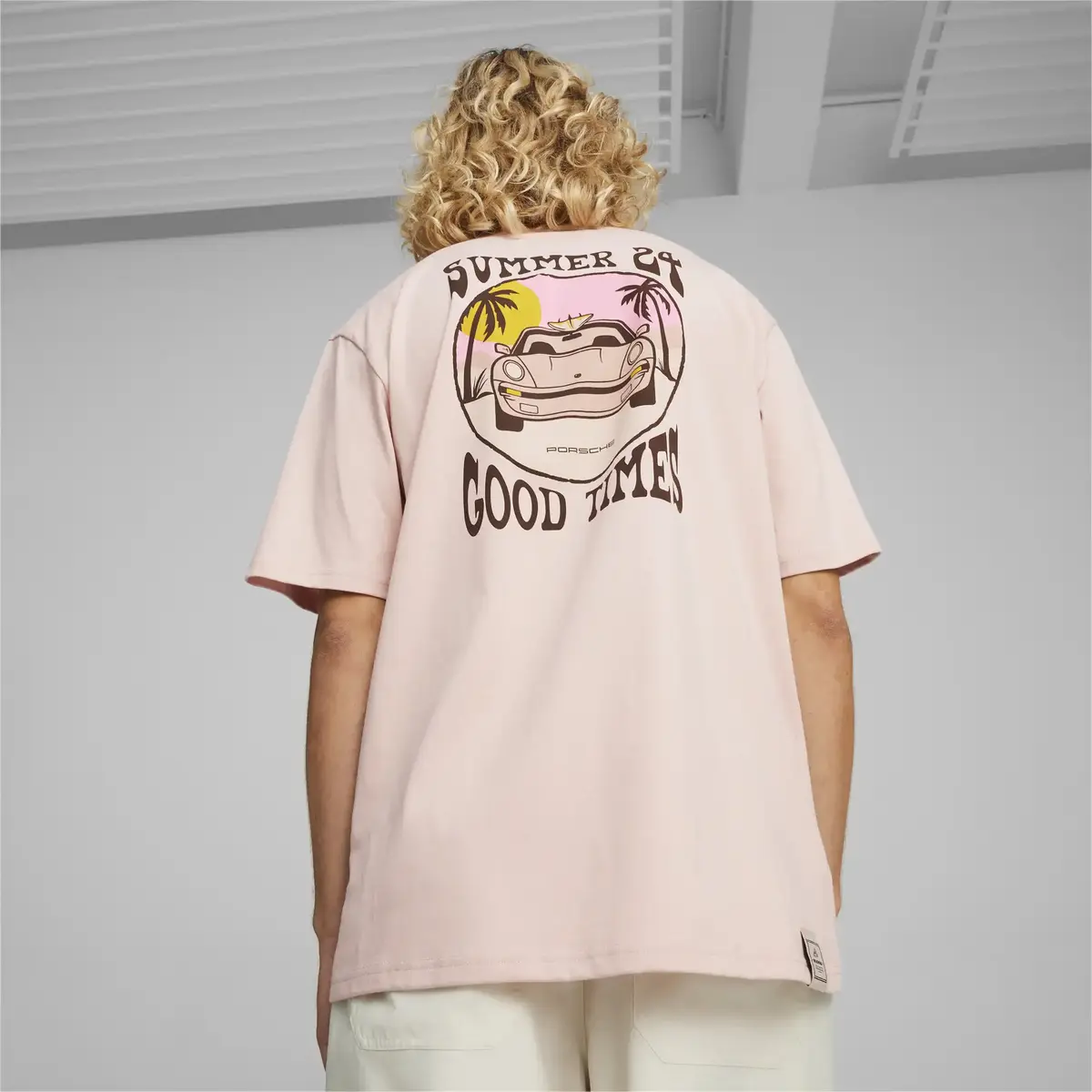 Puma PL Summer Crew Tee Pembe Erkek T-Shirt