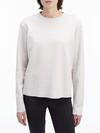 Calvin Klein MICRO LOGO ESS SWEAT Kadın Krem Sweatshirt