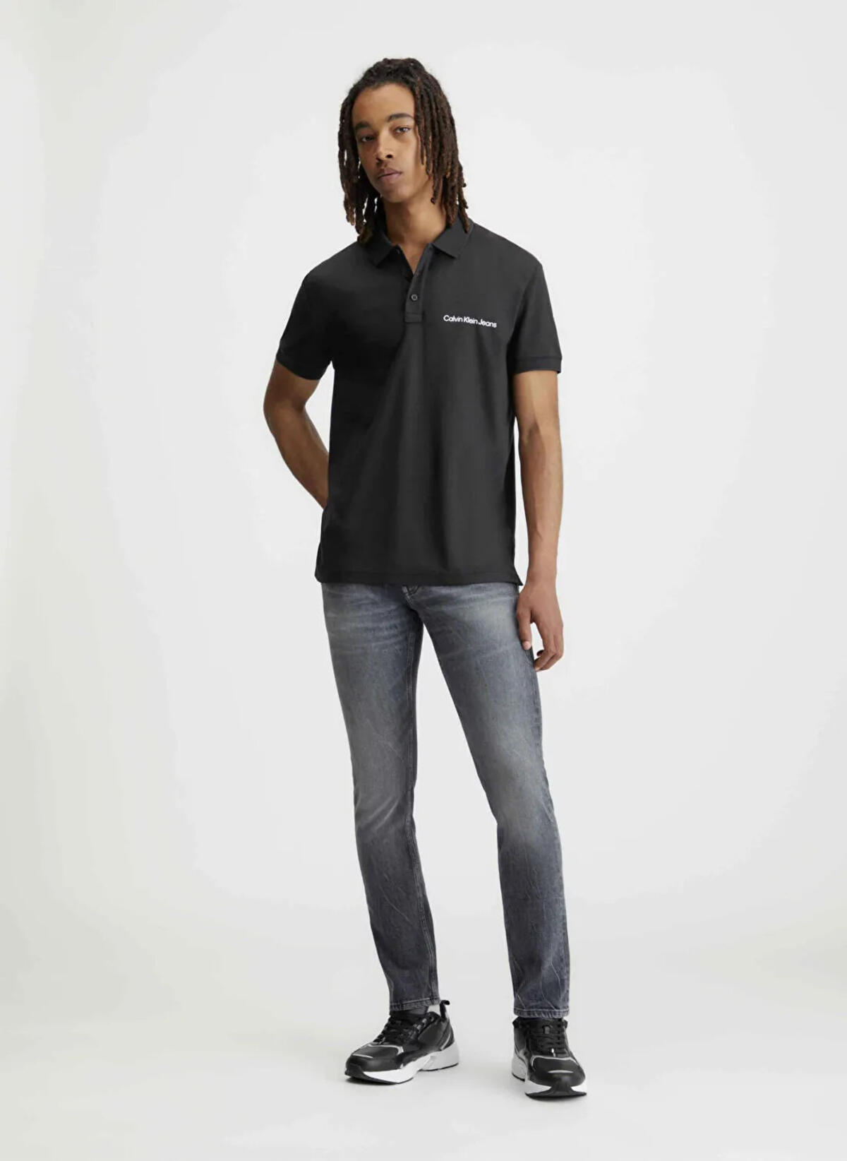 Calvin Kleib SLIM, 1BZ Gri Erkek Kot Pantolon