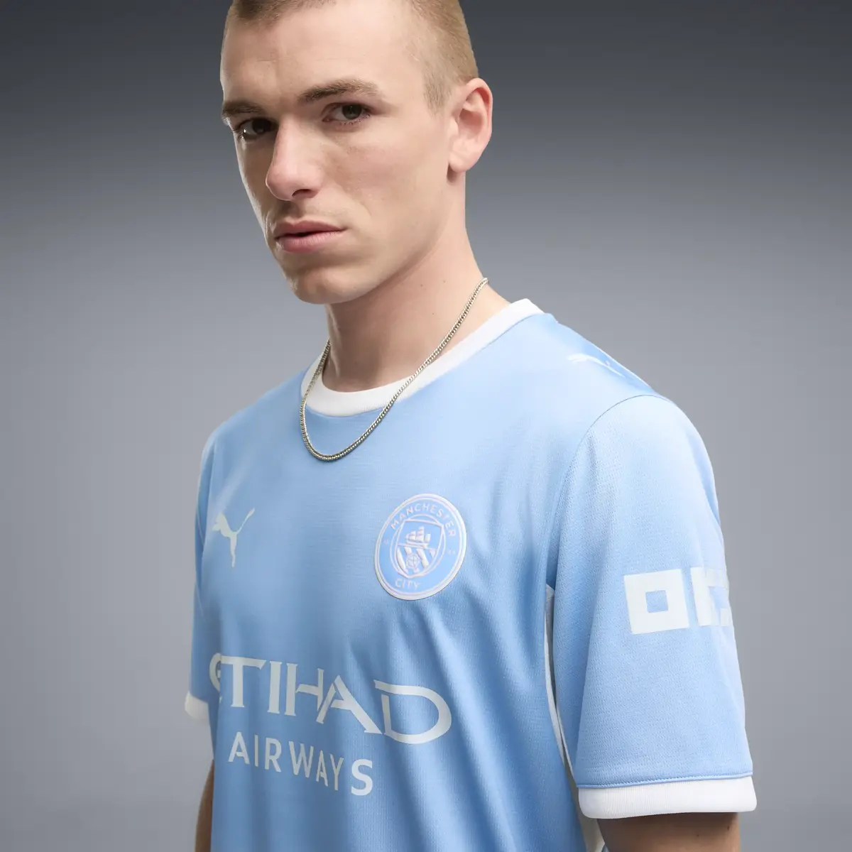PUMA MCFC Home Jersey Replica Mavi Erkek Forma