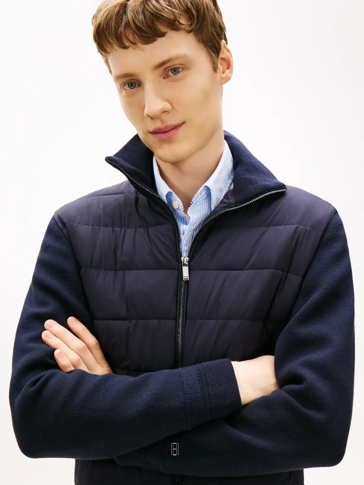Tommy Hilfiger DC MIXED MEDIA JACKE, DW5 Lacivert Erkek Ceket