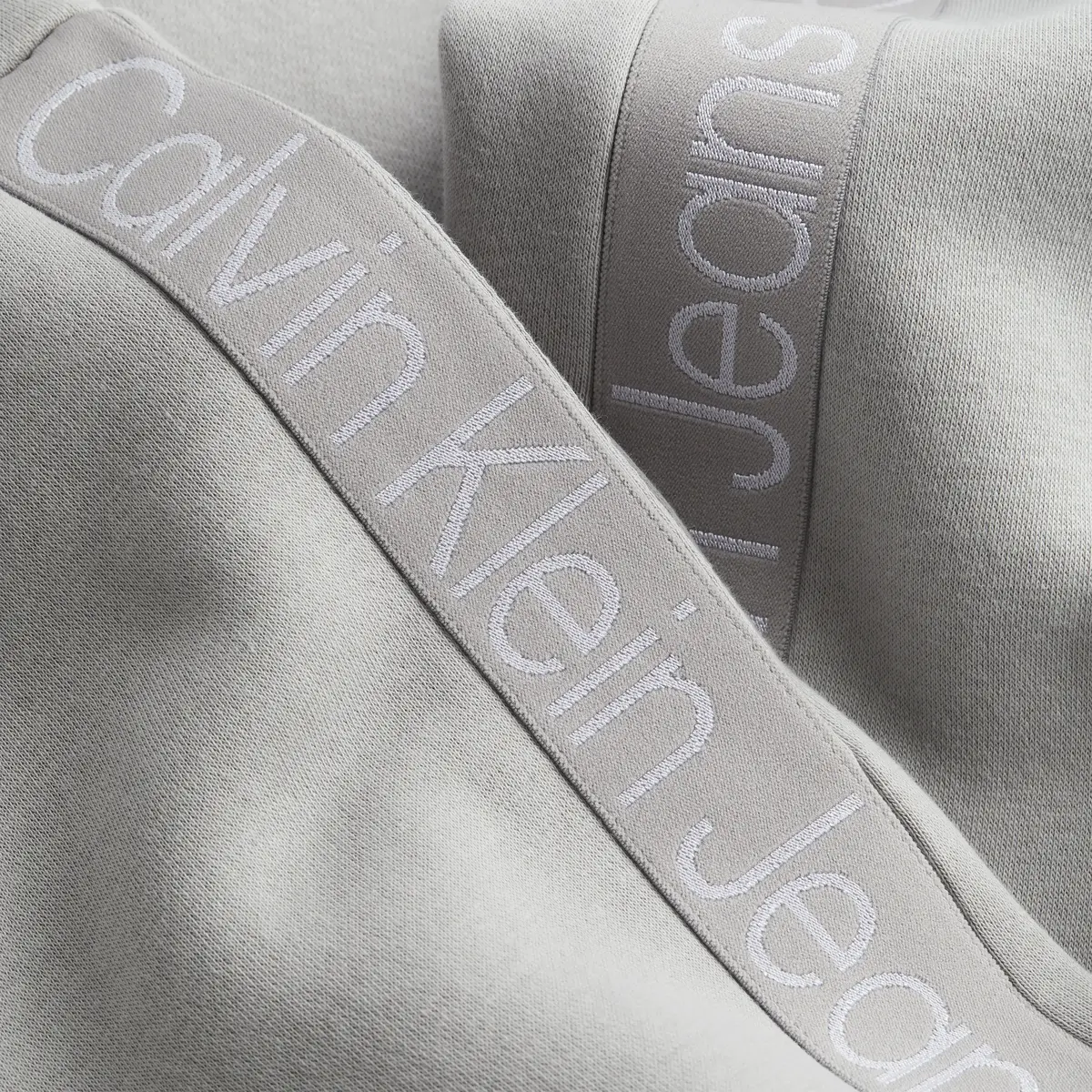 Calvin Klein LOGO TAPE JOG PANTS Kadın Gri Eşofman Altı