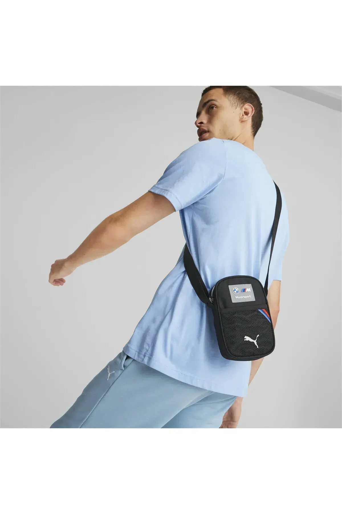 Bmw M Motorsport Small Portable Siyah Çanta