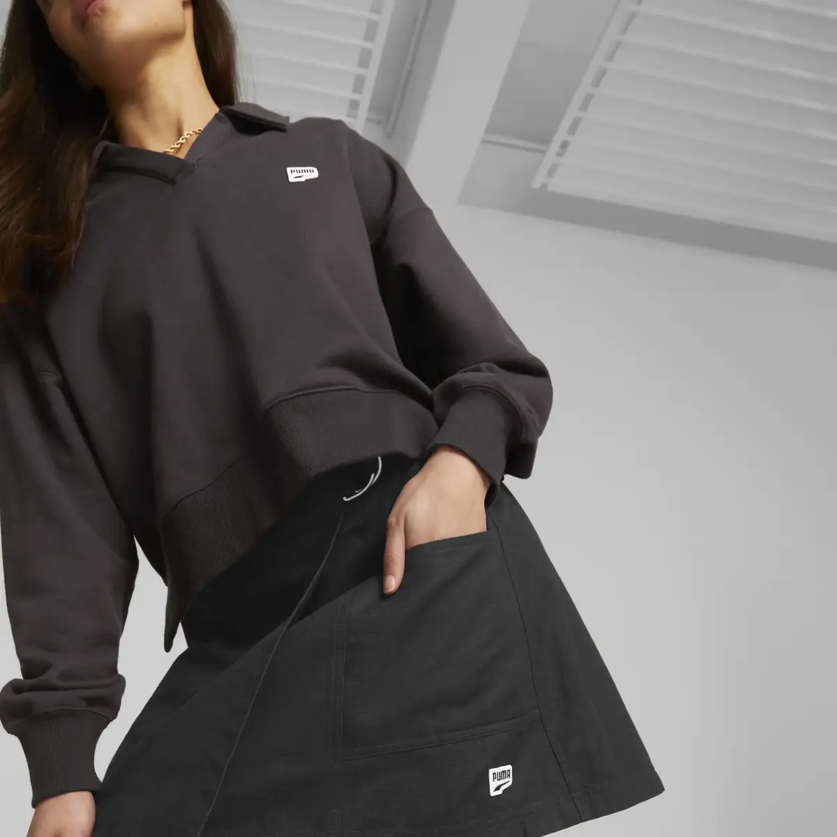 Puma DOWNTOWN Skirt Siyah Kadın Etek