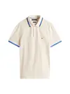 Tommy Hilfiger CUFF INTEREST SLIM Krem Erkek Polo Yaka T-Shirt