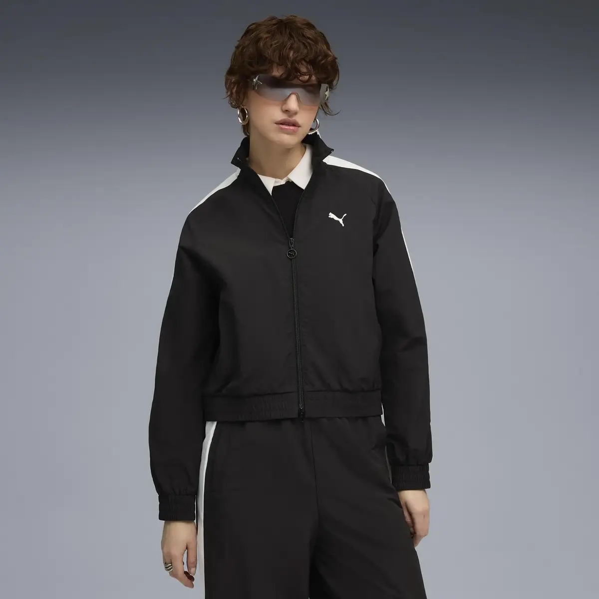 Puma T7 Relaxed Track Jacket Siyah Kadın Ceket